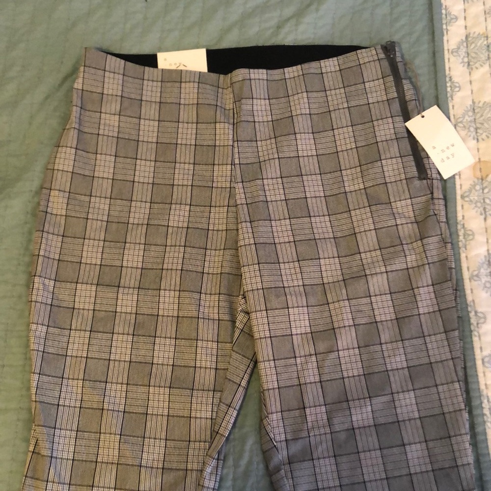 Size 12 Stretch Plaid Pants